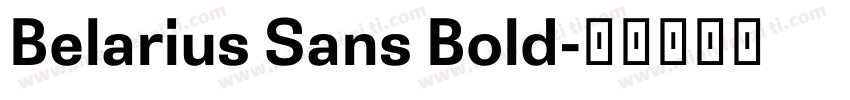 Belarius Sans Bold字体转换
